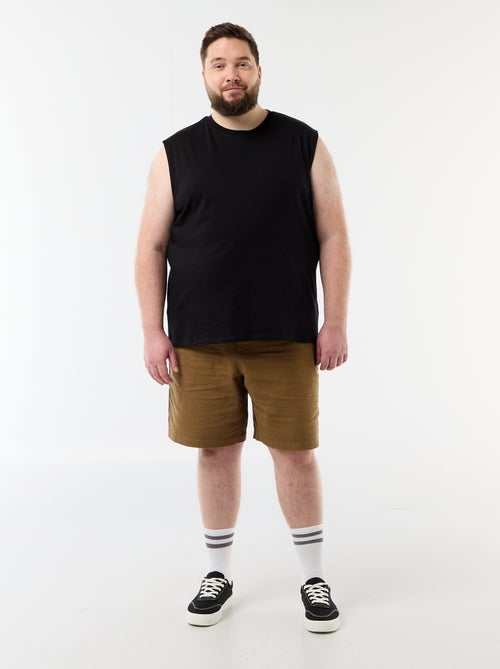 Camisola interior lisa de algodão - Kiabi