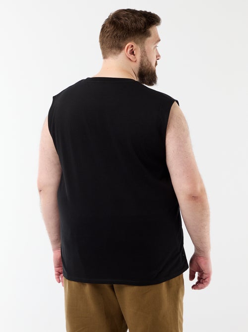 Camisola interior lisa de algodão - Kiabi