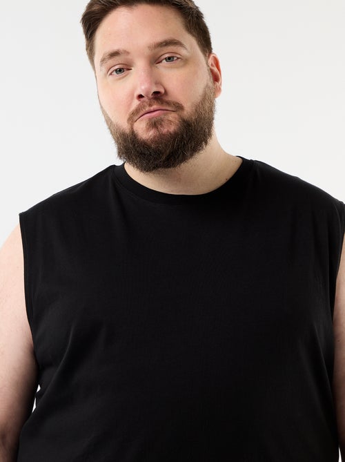 Camisola interior lisa de algodão - Kiabi