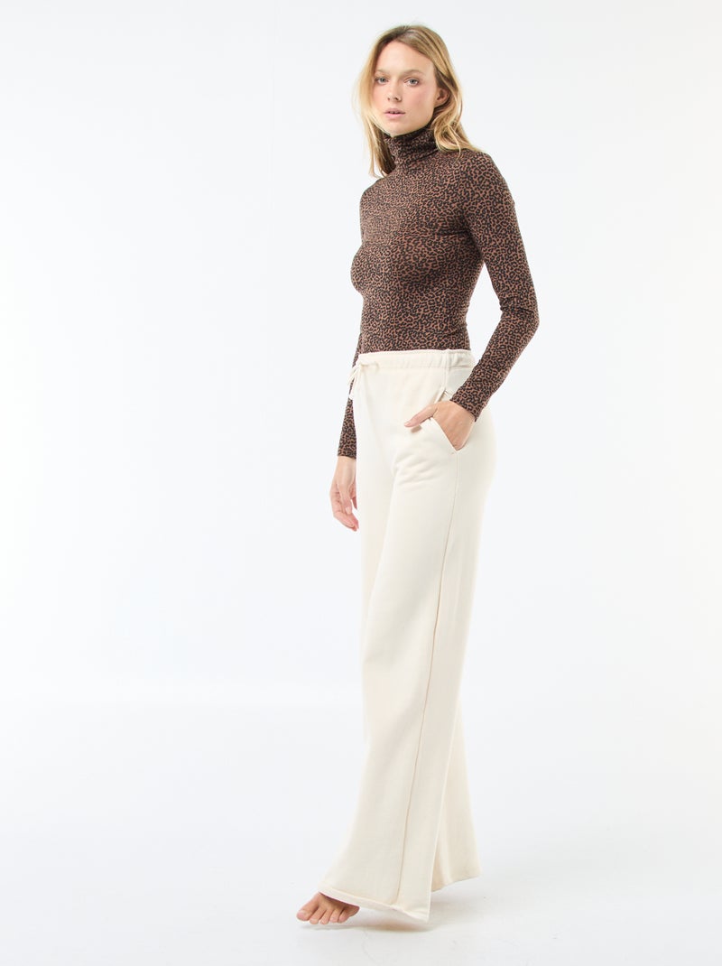 Camisola interior térmica efeito segunda pele Castanho - Kiabi