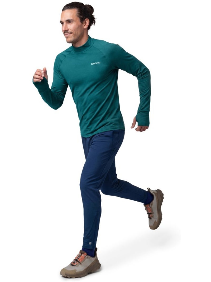 Camisola interior trail running manga comprida homem Azul - Kiabi