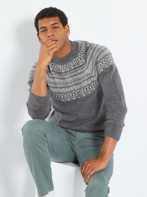 Camisola jacquard - Kiabi
