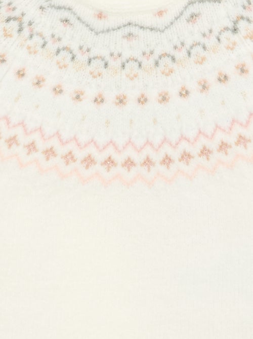 Camisola jacquard em malha de ponto grosso - Kiabi