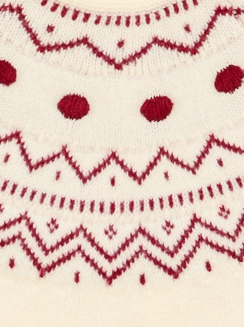 Camisola jacquard em malha de ponto grosso - Kiabi