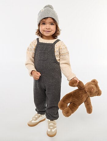 Camisola jacquard em malha fluffy