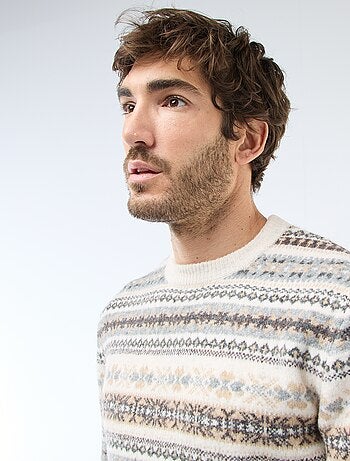 Camisola jacquard grossa