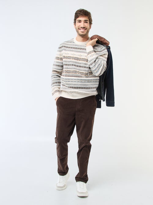 Camisola jacquard grossa - Kiabi