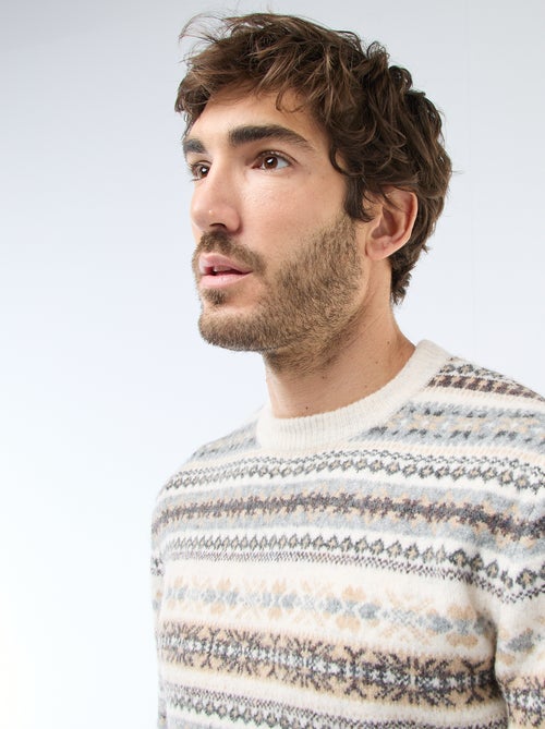 Camisola jacquard grossa - Kiabi