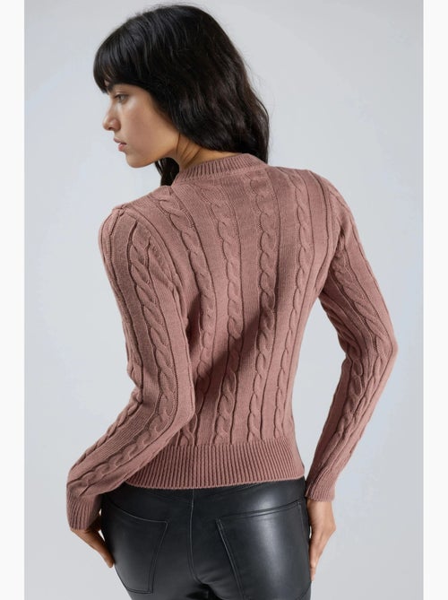 Camisola justa de malha com tranças my fashion - Kiabi