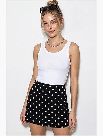 Camisola justa sem mangas com gola redonda lucci