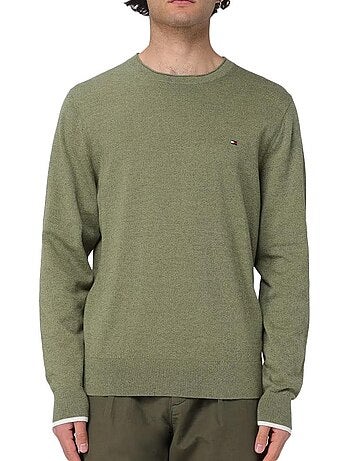 Camisola Kaki de Homem Tommy Hilfiger em Algodão Orgânico