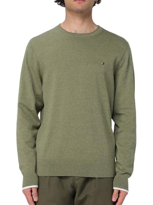 Camisola Kaki de Homem Tommy Hilfiger em Algodão Orgânico - Kiabi Camisola Kaki de Homem Tommy Hilfiger em Algodão Orgânico - Kiabi