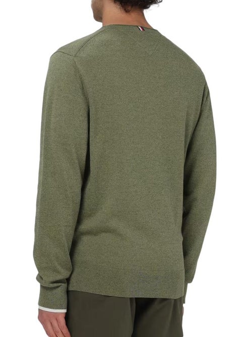 Camisola Kaki de Homem Tommy Hilfiger em Algodão Orgânico - Kiabi Camisola Kaki de Homem Tommy Hilfiger em Algodão Orgânico - Kiabi