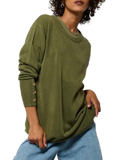 Camisola Kaki Kaporal MARKA para Mulher - Kiabi Camisola Kaki Kaporal MARKA para Mulher - Kiabi