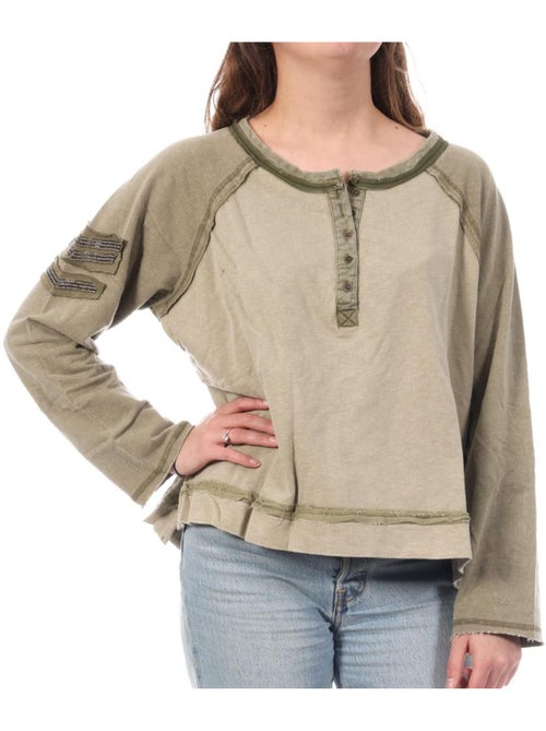 Camisola Kaki Kaporal SHAM para Mulher - Kiabi Camisola Kaki Kaporal SHAM para Mulher - Kiabi