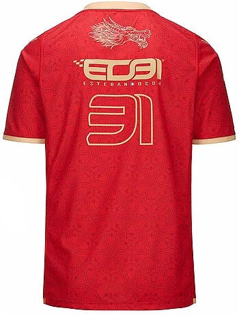 Camisola kappa kombat 2024 vermelha para homem