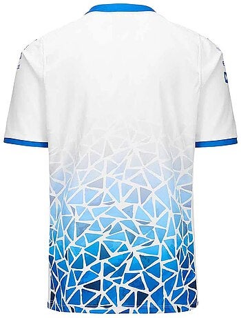 Camisola kappa kombat barcelona f1 alpine 2024 branca/azul menino