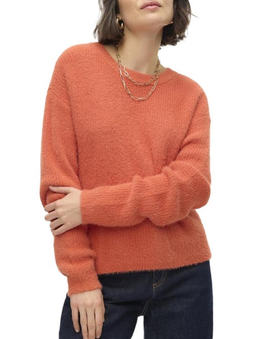 Camisola laranja vero moda com mangas abufar para mulher - Kiabi