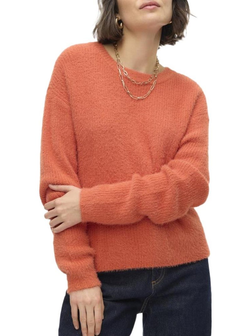 Camisola Laranja Vero Moda com Mangas Abufar para Mulher Laranja - Kiabi