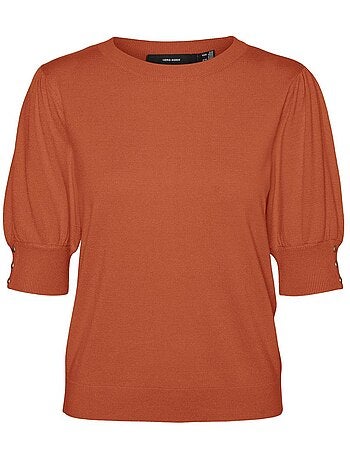 Camisola laranja vero moda holly karis 2/4 para mulher