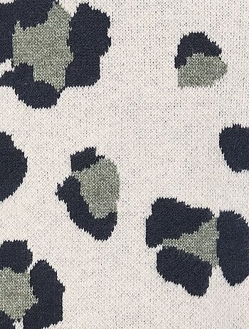 Camisola leopardo em malha jacquard