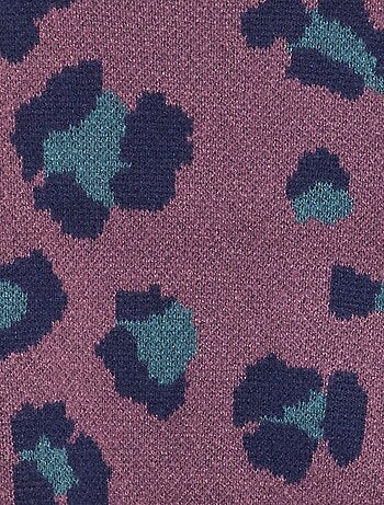 Camisola leopardo em malha jacquard