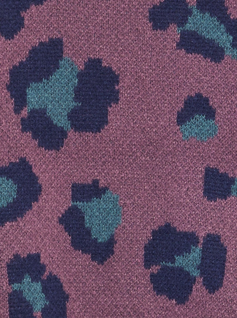 Camisola leopardo em malha jacquard ROSA - Kiabi