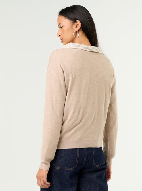 Camisola leve com decote em V - Kiabi