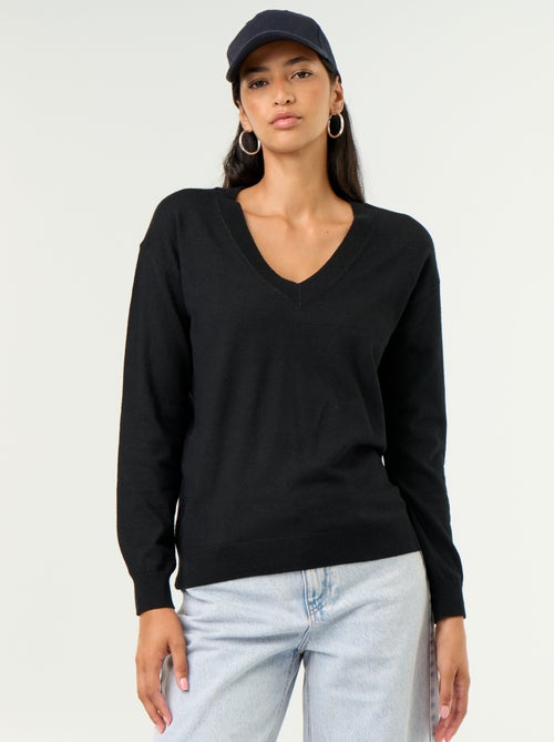 Camisola leve com decote em V - Kiabi
