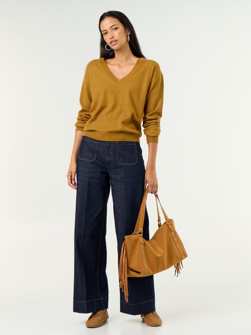 Camisola leve com decote em V - Kiabi
