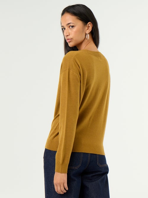 Camisola leve com decote em V - Kiabi