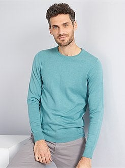 Camisola leve com gola redonda - Kiabi