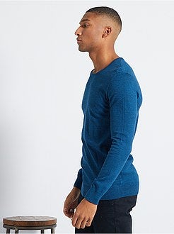 Camisola leve com gola redonda - Kiabi