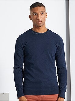 Camisola leve com gola redonda - Kiabi