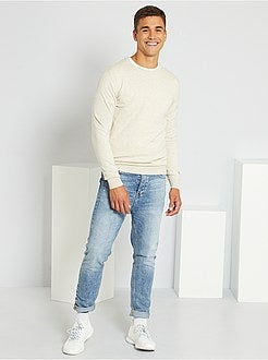 Camisola leve com gola redonda - Kiabi