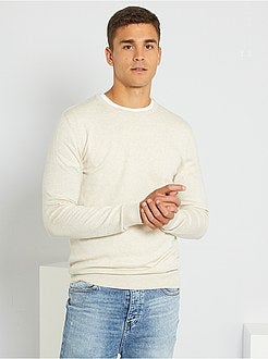 Camisola leve com gola redonda - Kiabi