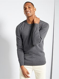 Camisola leve com gola redonda - Kiabi