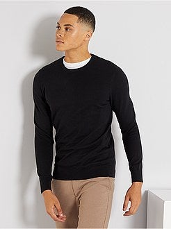 Camisola leve com gola redonda - Kiabi