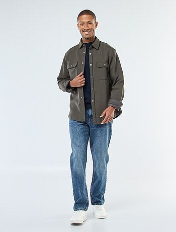 Camisola leve de malha fina com gola alta