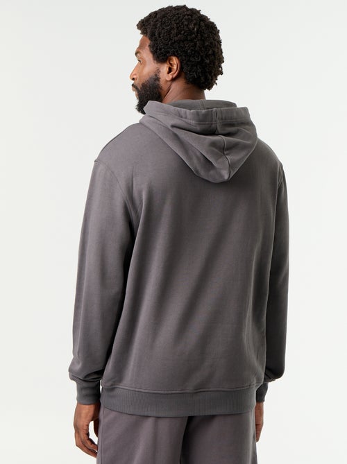 Camisola lisa com capuz - Kiabi