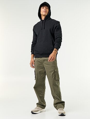 Camisola lisa com capuz