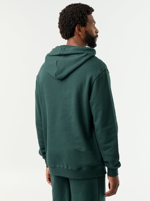 Camisola lisa com capuz - Kiabi