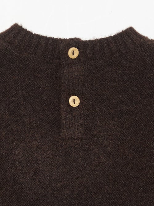 Camisola lisa com pequeno bordado 'raposa' - Kiabi