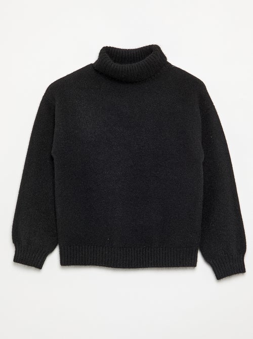 Camisola lisa de gola alta - Kiabi