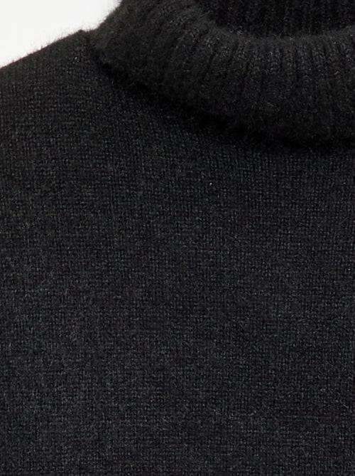 Camisola lisa de gola alta - Kiabi