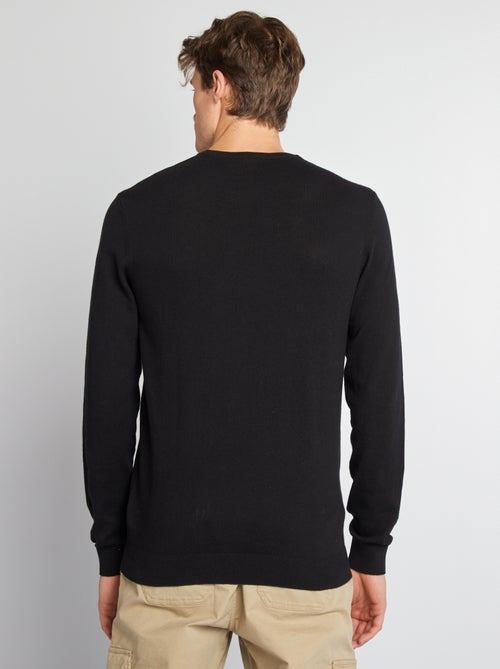 Camisola lisa de gola redonda +1,90 m - Kiabi