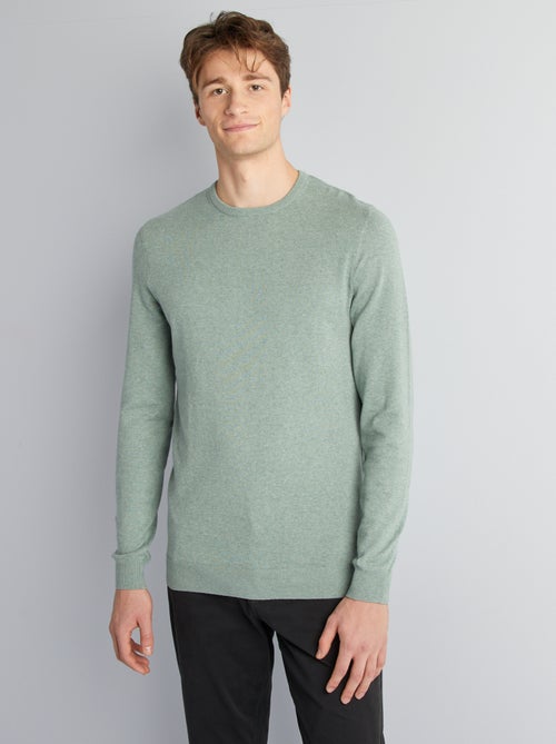 Camisola lisa de gola redonda +1,90 m - Kiabi