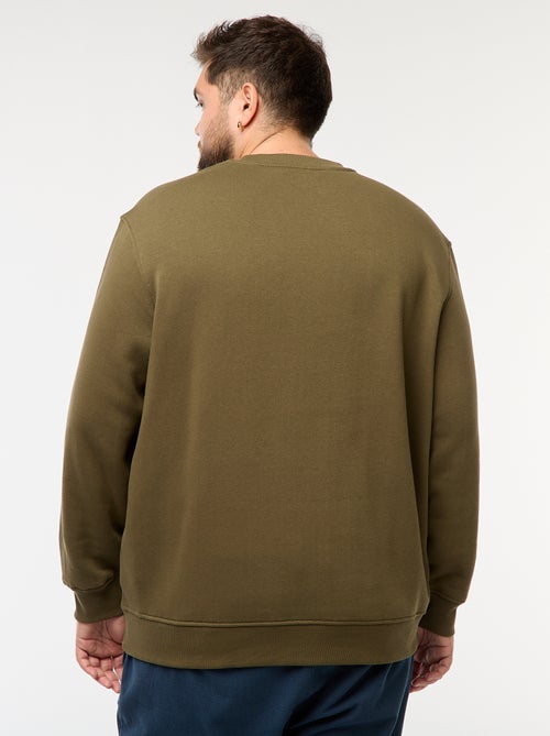 Camisola lisa de gola redonda - Kiabi