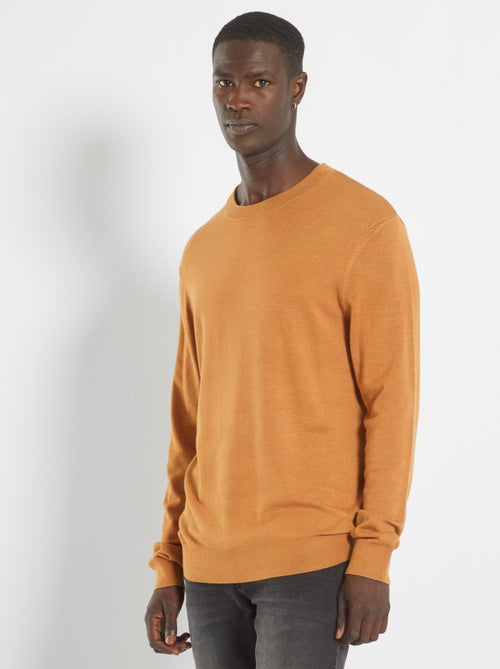Camisola lisa de malha - Kiabi