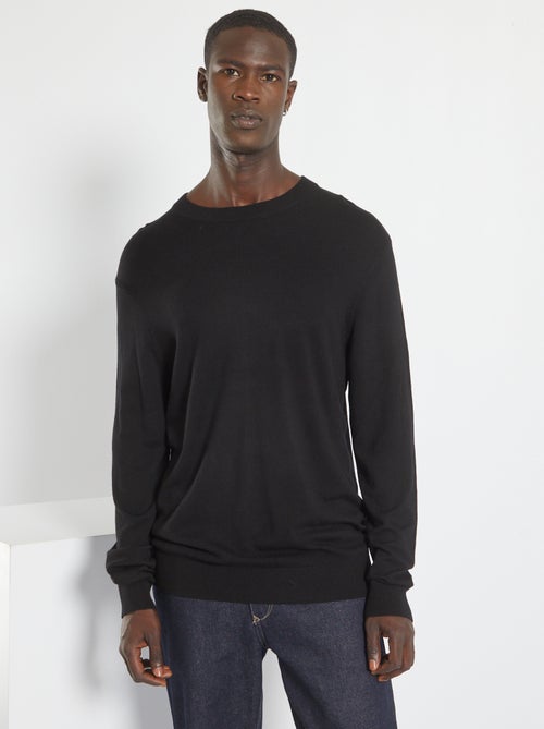 Camisola lisa de malha - Kiabi
